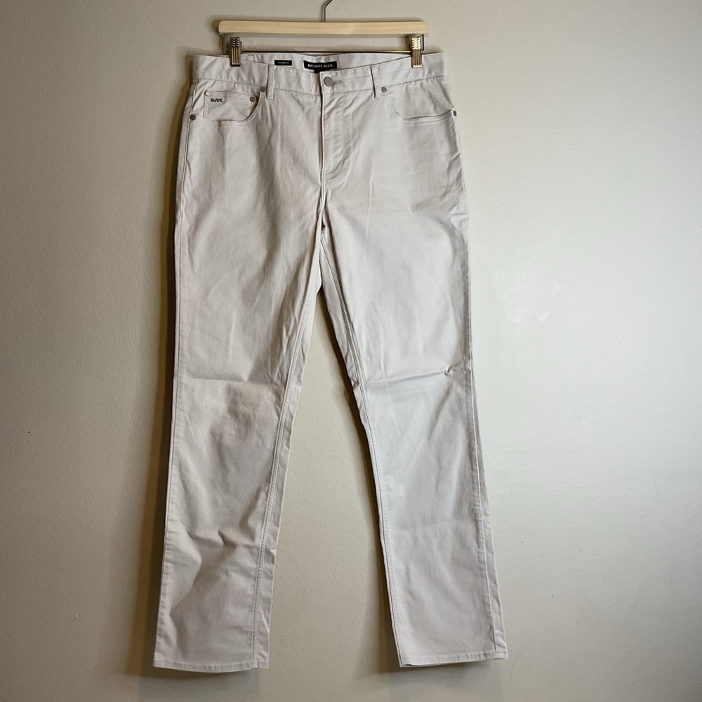 Michael Kors Tailored Fit Ivory‎ White Pants Size 33/32